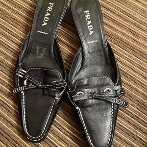 Prada Leather Mules